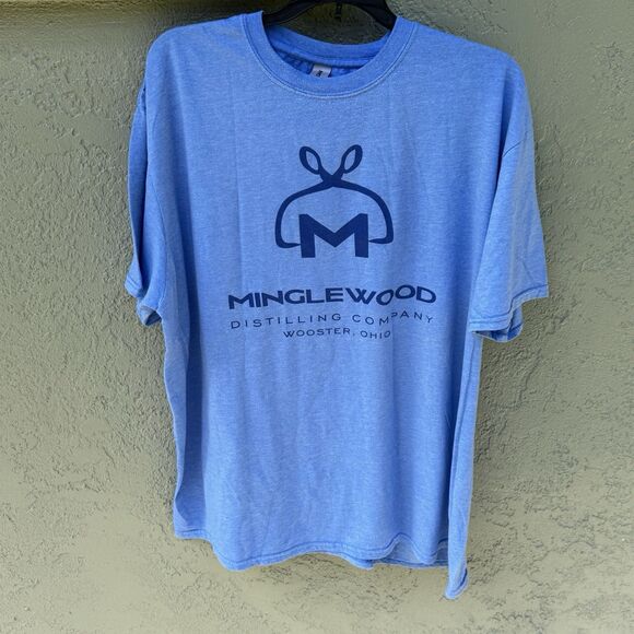 Minglewood Distilling Short Sleeve T Shirt Size 2X 2TG 24”P2P 29”L  Wooster Ohio - Picture 1 of 5
